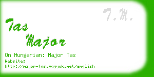 tas major business card